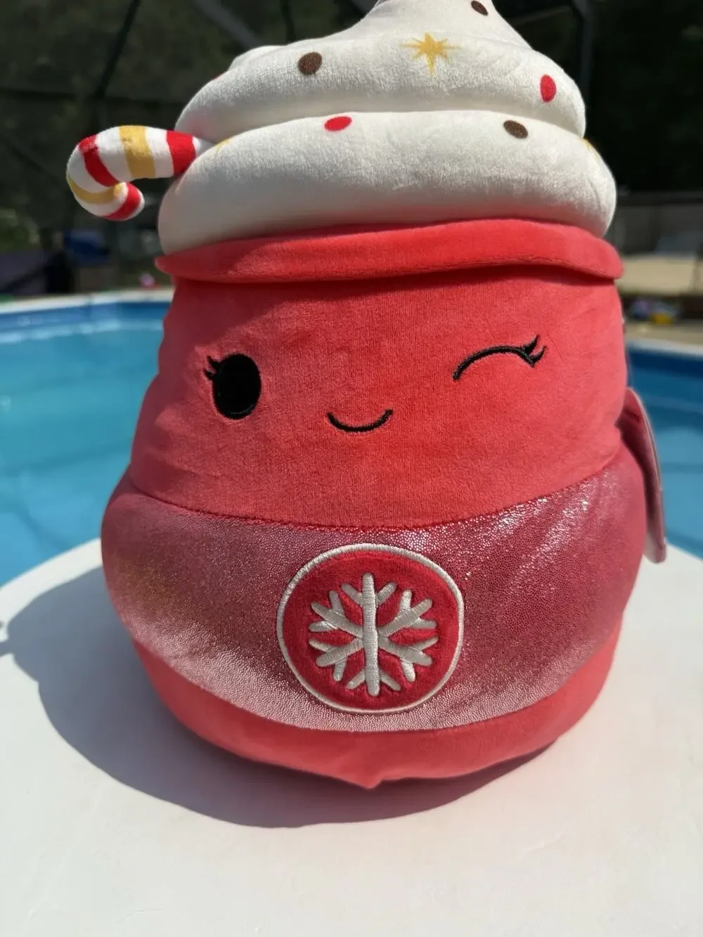 Rare Squishmallow Tinsley Winking Peppermint Latte 12